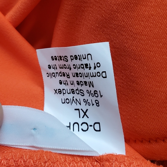 Vintage J Crew Halter Tie Coral Blakely Bikini Top - Picture 6 of 6